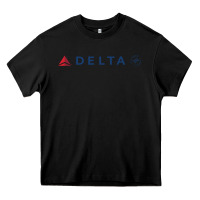 Black DELTA SKY TEAM Heavy Core Tee - linhVisuals