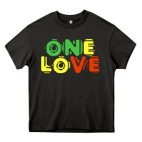Reggae Colors T  Shirtone Love Reggae Lovers Pattern T  Shirt Heavy Core Tee | Teevron