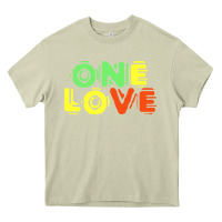 Mossy reggae colors t  shirtone love reggae lovers pattern t  shirt Heavy Core Tee - linhVisuals