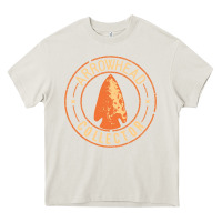 Cream arrowhead collector essential Heavy Core Tee - linhVisuals