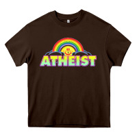 Chocolate Brown atheist2 Heavy Core Tee - linhVisuals