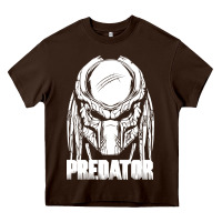 Chocolate Brown predator Heavy Core Tee - linhVisuals