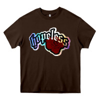 Chocolate Brown holographic halsey hopeless fountai Heavy Core Tee - linhVisuals