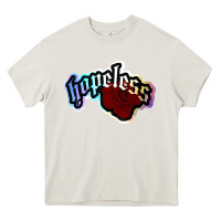 Cream holographic halsey hopeless fountai Heavy Core Tee - linhVisuals