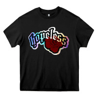 Black holographic halsey hopeless fountai Heavy Core Tee - linhVisuals