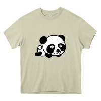 Mossy baby panda bear Heavy Core Tee - linhVisuals