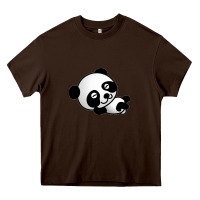 Chocolate Brown baby panda bear Heavy Core Tee - linhVisuals
