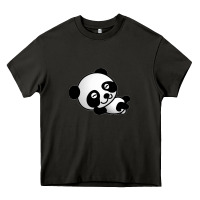 Asphalt baby panda bear Heavy Core Tee - linhVisuals