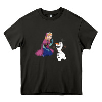 Asphalt olaf and  elsa Heavy Core Tee - linhVisuals