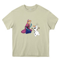 Mossy olaf and  elsa Heavy Core Tee - linhVisuals
