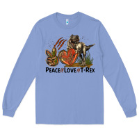 Colony Blue Peace Love T Rex Long Sleeve Tee - LillyAllenDesigns