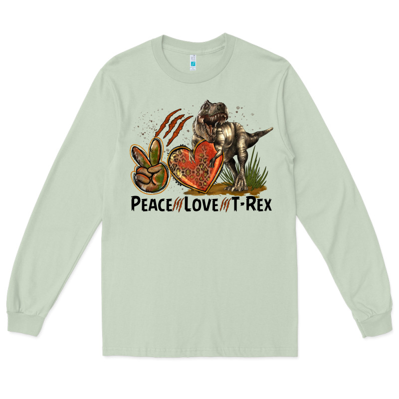 Peace Love T Rex Long Sleeve Tee by LillyAllenDesigns | Teevron
