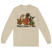 Mushroom Peace Love T Rex Long Sleeve Tee - LillyAllenDesigns