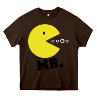 Chocolate Brown Mr Pacman Heavy Core Tee - linhVisuals