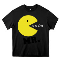 Black Mr Pacman Heavy Core Tee - linhVisuals