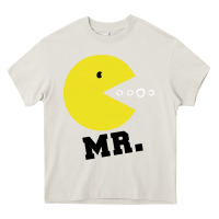 Cream Mr Pacman Heavy Core Tee - linhVisuals