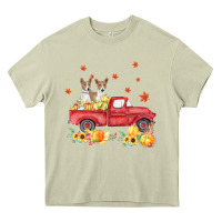 Mossy basenji pumpkin truck fall leaf thanksgiving halloween Heavy Core Tee - linhVisuals