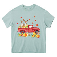 Arona basenji pumpkin truck fall leaf thanksgiving halloween Heavy Core Tee - linhVisuals