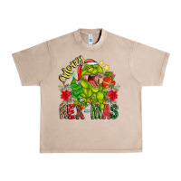 French Oak Merry Rexmas Urban Heavy Tee - CowhideDigitalArt