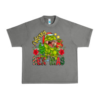 Tornado Merry Rexmas Urban Heavy Tee - CowhideDigitalArt