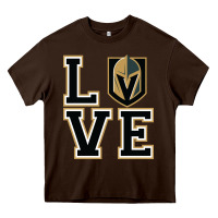 Chocolate Brown the love golden knight Heavy Core Tee - linhVisuals