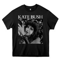 Black kate bush vintage Heavy Core Tee - linhVisuals