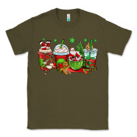 Army Green christmas santa claus coffee cups Classic Tee - OliviaCreatesArt