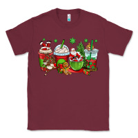 Burgundy christmas santa claus coffee cups Classic Tee - OliviaCreatesArt
