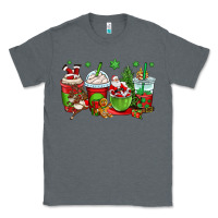 Charcoal Heather christmas santa claus coffee cups Classic Tee - OliviaCreatesArt
