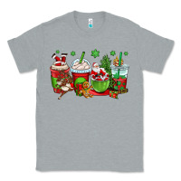 Heather Grey christmas santa claus coffee cups Classic Tee - OliviaCreatesArt