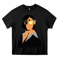 Black rihanna artwork Heavy Core Tee - linhVisuals