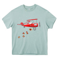 Arona christmas santa claus pilot flying airplane gift tee Heavy Core Tee - linhVisuals