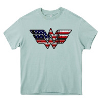 Arona Wonder woman american flag Heavy Core Tee - linhVisuals