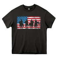 Asphalt cowboy patriotic american flag 4th of july gift tee Heavy Core Tee - linhVisuals