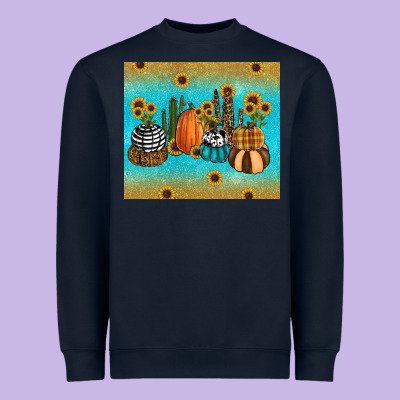 Fall Pumpkin Tumbler Heavyweight Sweatshirt Designed By Ranaportraitstore