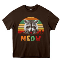 Funny Vintage Raccoon Meow Raccoon Lovers Heavy Core Tee | Teevron