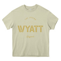 Mossy The Legend Wyatt Funny Personalized Name Heavy Core Tee - linhVisuals