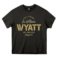 Asphalt The Legend Wyatt Funny Personalized Name Heavy Core Tee - linhVisuals