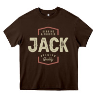 Chocolate Brown Genuine Jack Funny Personalized Name Heavy Core Tee - linhVisuals