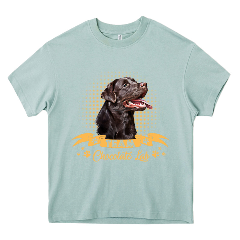 Labrador Retriever Team Chocolate Lab Funny Heavy Core Tee by linhVisuals | Teevron