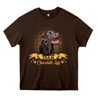 Chocolate Brown labrador retriever team chocolate lab funny Heavy Core Tee - linhVisuals