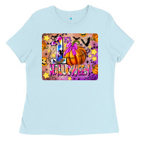 Baby Blue 1st Halloween Ladies Tee - CowhideDigitalArt