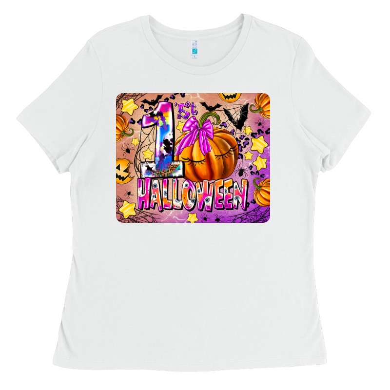 1st Halloween Ladies Tee by CowhideDigitalArt | Teevron