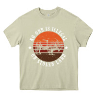 Mossy no one is illegal on stolen land 4th of july bison Heavy Core Tee - linhVisuals