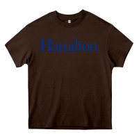 Chocolate Brown Hamilto College Heavy Core Tee - linhVisuals
