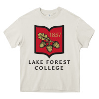 Cream Lake Forest College Heavy Core Tee - linhVisuals