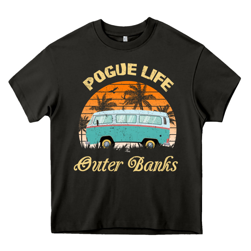 Pogue Life Outer Banks Retro Vintage Sunny Heavy Core Tee by linhVisuals | Teevron
