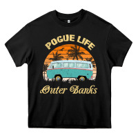 Black pogue life outer banks retro vintage sunny Heavy Core Tee - linhVisuals