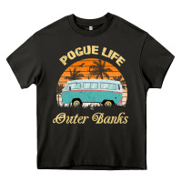 Asphalt pogue life outer banks retro vintage sunny Heavy Core Tee - linhVisuals