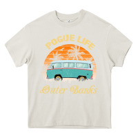 Cream pogue life outer banks retro vintage sunny Heavy Core Tee - linhVisuals